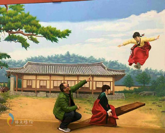 北京非鱼墙绘3d立体画
